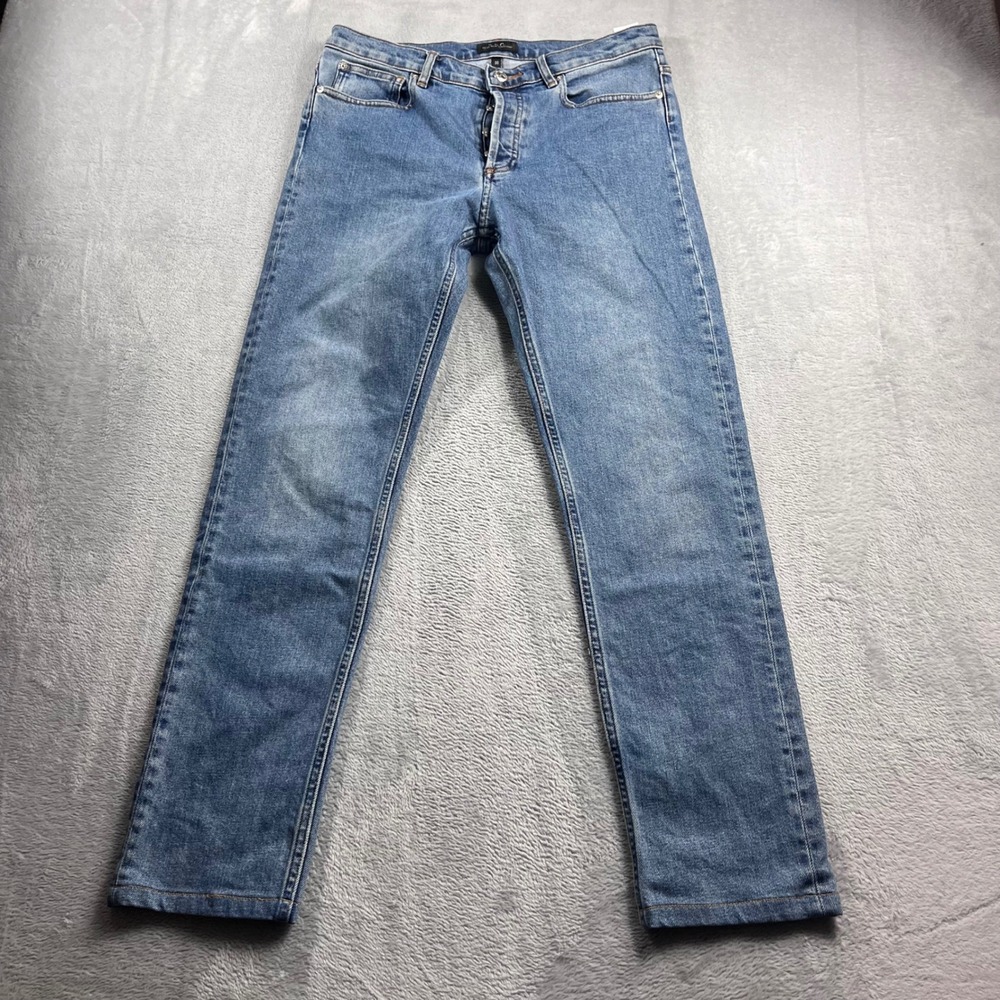 APC Petit New Standard Mens Slim Tapered Jeans Blue Medium Wash Size 30 Stretch